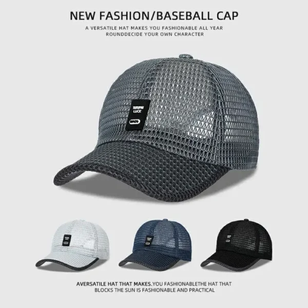 [NORTHWOOD] Men's Mesh Baseball Cap Breathable Summer Caps Dad Hat Outdoor Fishing Hats Bone Gorras Snapback Trucker Cap