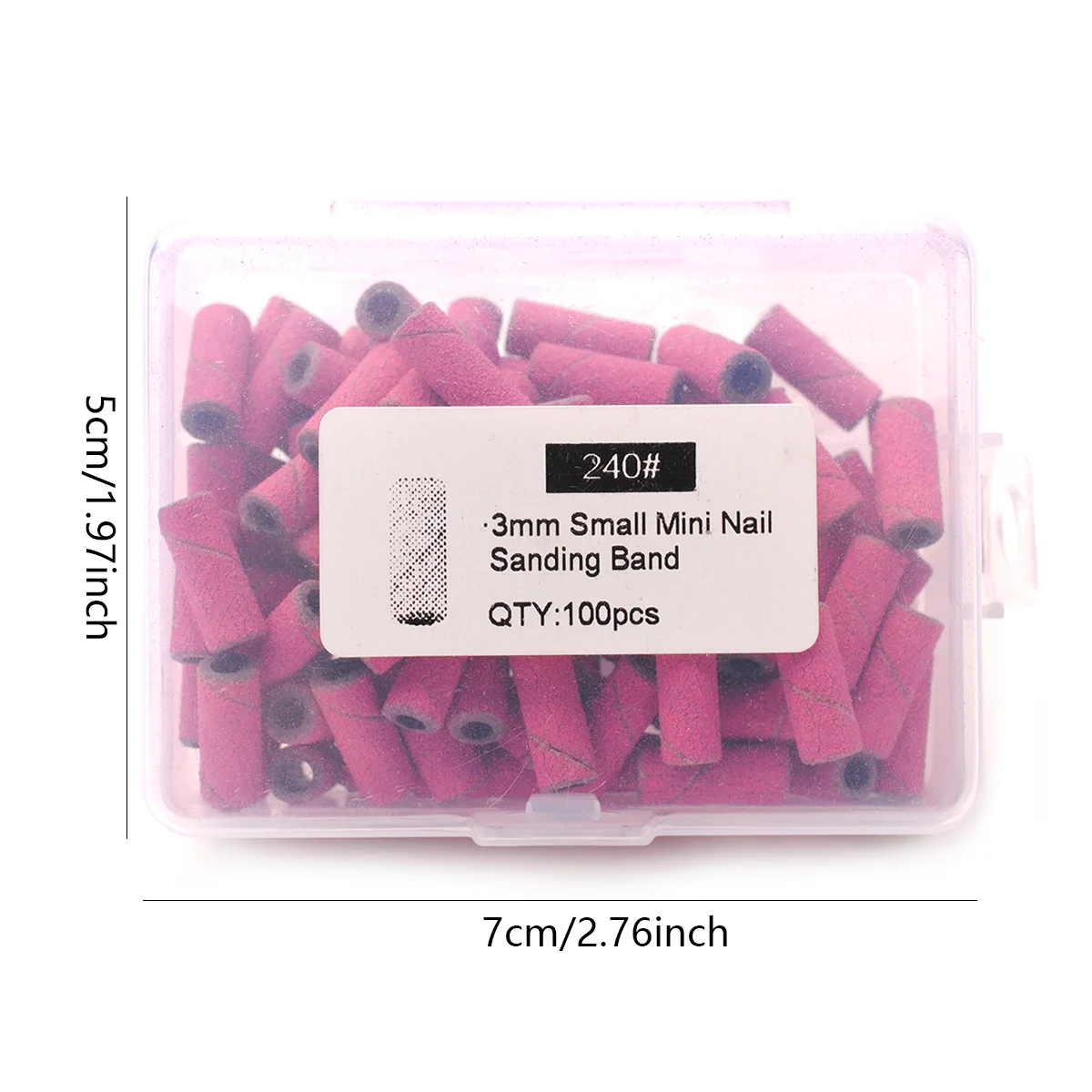 100pcs 3.1mm Mini Sanding Bands Kits Nail Drill Bits Mandrel Sets Electric Manicure Accessories Tool Dead Skin Remover - Image 5