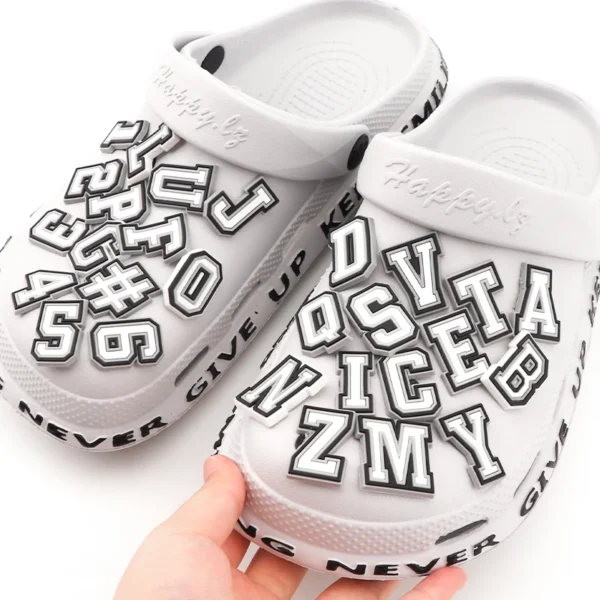 1 Pcs Letter Shoe Charms for Clog Sandals Shoe Decoration Number Alphabet Characters DIY Shoes Pins for Boy Girl Men Women - Image 3
