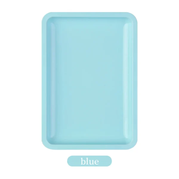 1PC Square Stainless Steel Cosmetic Storage Tray Nail Art Manicure Plate Tweezers Clippers Pens Container False Nails Dish Tools - Image 5