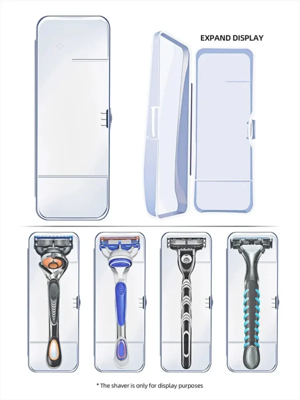 Manual Shaver Storage Box Specialized Tool Holder For Business Trips Double-Layer Multifunctional Portable - Image 2