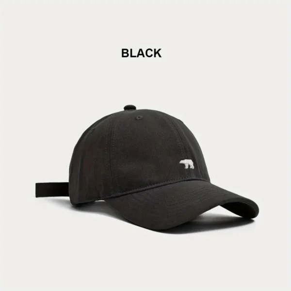 Stylish Bear Embroidered Baseball Cap Sun Protective Breathable Adjustable Ideal Casual Hat Men Women Unisex Baseball Cap - Image 4