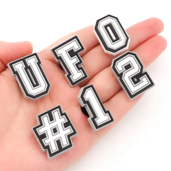 1 Pcs Letter Shoe Charms for Clog Sandals Shoe Decoration Number Alphabet Characters DIY Shoes Pins for Boy Girl Men Women - Image 4