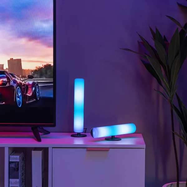RGB Pickup Light Music Rhythm Lights Upgraded USB Rechargeable Model Christmas Decoration Desktop RGB Light Bar Music Rhythm - Image 6