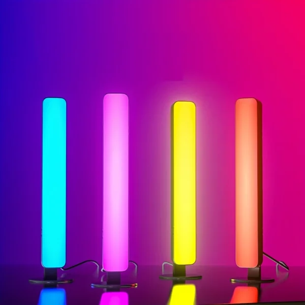 RGB Pickup Light Music Rhythm Lights Upgraded USB Rechargeable Model Christmas Decoration Desktop RGB Light Bar Music Rhythm - Image 5