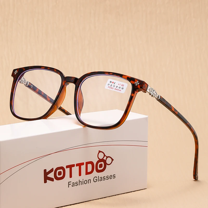 Anti Blue Light Reading Glasses for Women Fashion Optical Eyeglasses Frame Presbyopia Hyperopia Men Reading Eyewear +1.0 +1.5 - Image 2