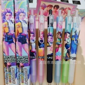 Kpop Demon Hunters Cute 0.5mm Gel Pens Kawaii Stationery Cartoon Anime Derivative Peripherals School Office Supplies Party Gifts