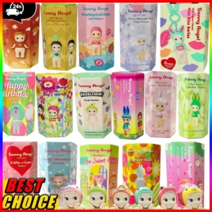 1Pcs Sonny Angel Blind Box Figure Cute Collectible Doll Toy Japan Imported Limited Edition Kiss Kiss Series Cherry Blossom