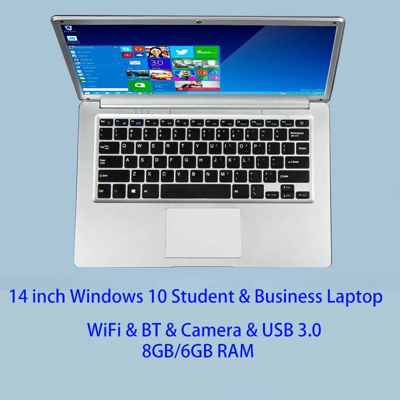 2025 14 inch Affordable Student Laptop Budget-Friendly Notebook Windows 10 for School Lightweight intel Celeron CPU USB 3.0 WiFi - Image 3