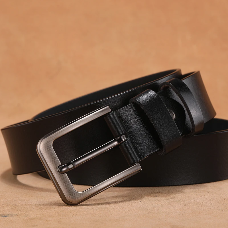 110 120 130 140 150 160 170cm Plus Size Men Belts High Quality Genuine Leather LONG Large Pin Buckle Male Belts Waist for Mens - Image 4