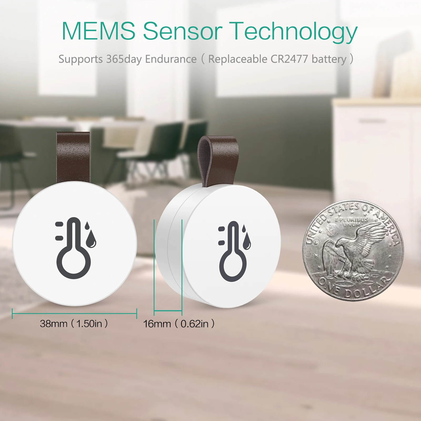 ORIA Thermometer Hygrometer Wireless Bluetooth Outdoor Thermometer Smart Home Temperature and Humidity Sensor - Image 6