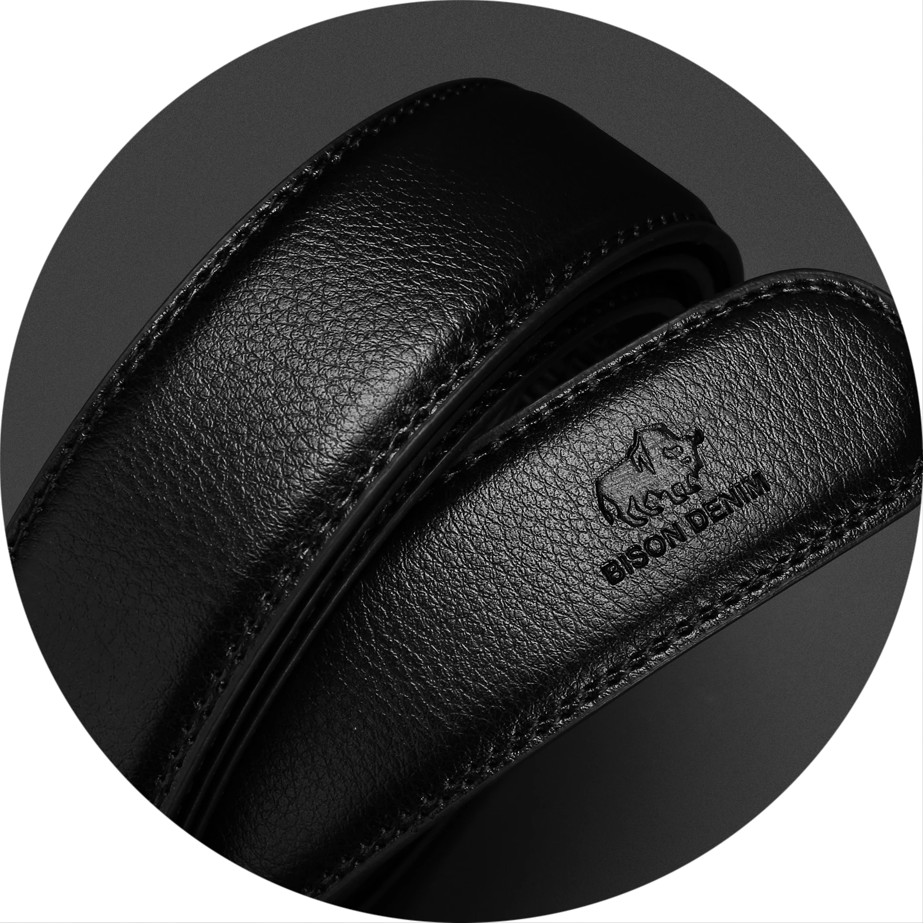 BISON DENIM Genuine Leather Automatic Men Belt Luxury Strap Belt for Men Designer Belts Men High Quality Fashion Belt N71416 - Image 5