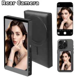 Wireless Monitor Rear Camera Screen Smartphone Selfie Magnetic Screen For Vlog Live Stream Video Recording Outdoor Selfie tool