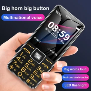 GSM 2G BAR Phone G600 Dual SIM Card 6800mAh Battery SOS Big Key 2.4Inch Screen Mobile Cellphone For Old Man Woman MP3 Recoder