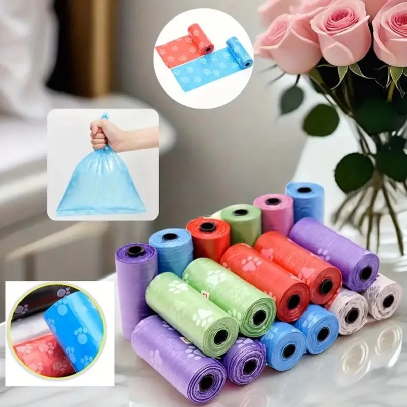 Dog Poop Bags Biodegradable Pet Garbage Bag Cat Doggie Outdoor Home Clean Refill Garbage Poop Bag Pet Supplies - Image 2