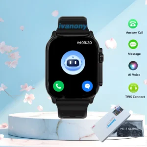 HK11 Ultra 3 Smart Watch Amoled Screen 49MM Compass AI Translate Answer Call TWS Connect Voice Wake up Smartwatch Men Women