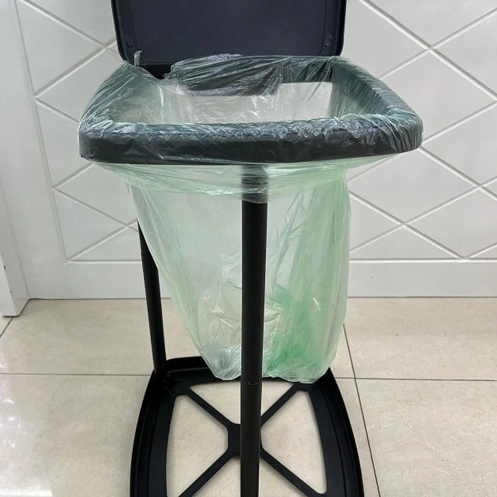 Portable Trash Bag Holder Minimalist Foldable Garbage Bag Support Waste Bin for Home Kitchen Kitchen Countertop Trash Cans - Image 2