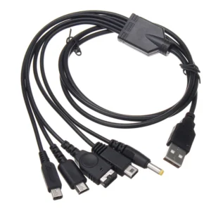 All in 1 Game Player Cable for 2DS 3DS XL New 3DSXL Wii DSi PSP3000 PSP1000 GBA SP Charging Cable Power Supply Cable for PS NDSI