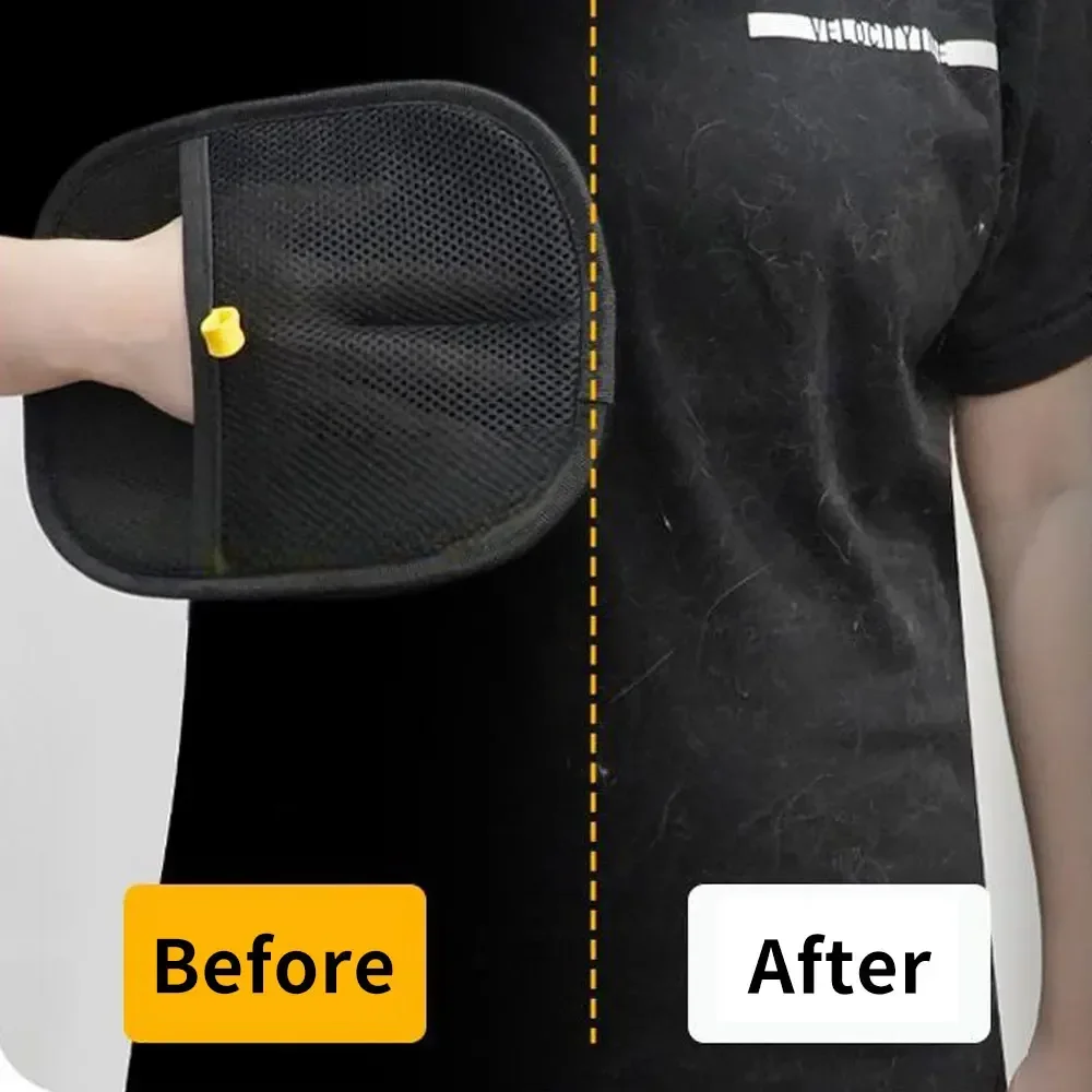 Static Pet Hair Removal Gloves - Grooming & Deshedding Gloves for Dogs Cats - Works on Sofa Carpet Clothes - Multi-Surface Brush - Image 4