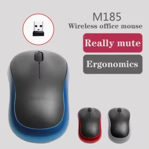 M185 Mini Wireless Mouse Comfortable Portable Mouse Mice 1000DPI Ergonomic Mouse 2.4GHz with USB Mini Receiver for PC//Laptop