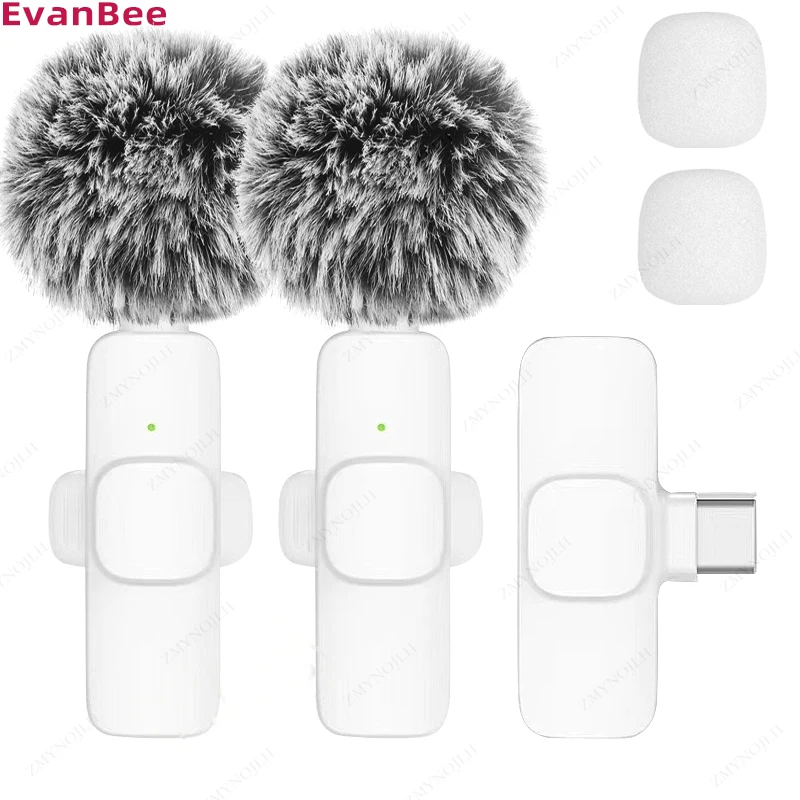 New Wireless Lavalier Microphone Portable Audio Video Recording Mini Microphone for iPhone Android PC Camera Live Gaming Phone - Image 5