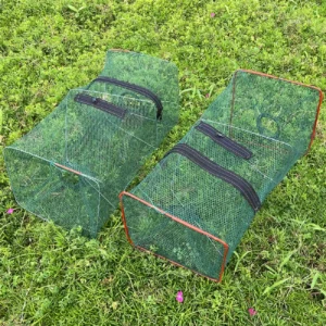 1pc Collapsible Cast Net Fish Cage for Crab, Shrimp, and Crayfish - Perfect Fishing Tackle for Outdoor Enthusiasts
