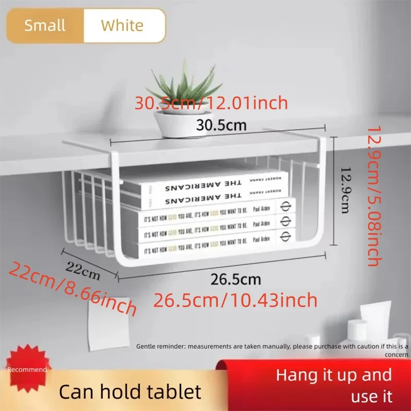 2025 Hanging Net Basket Large Capacity Hanging Storage Basket Iron Material Under Cabinet Wall Wardrobe Home Kitchen Tools - Image 6