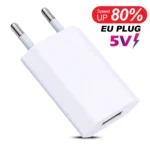 1-5Pcs Mini Universal 5V 1A EU Plug USB Wall Phone Charger For iPhone Samsung Xiaomi Redmi Google Huawei Charger Power Adapter