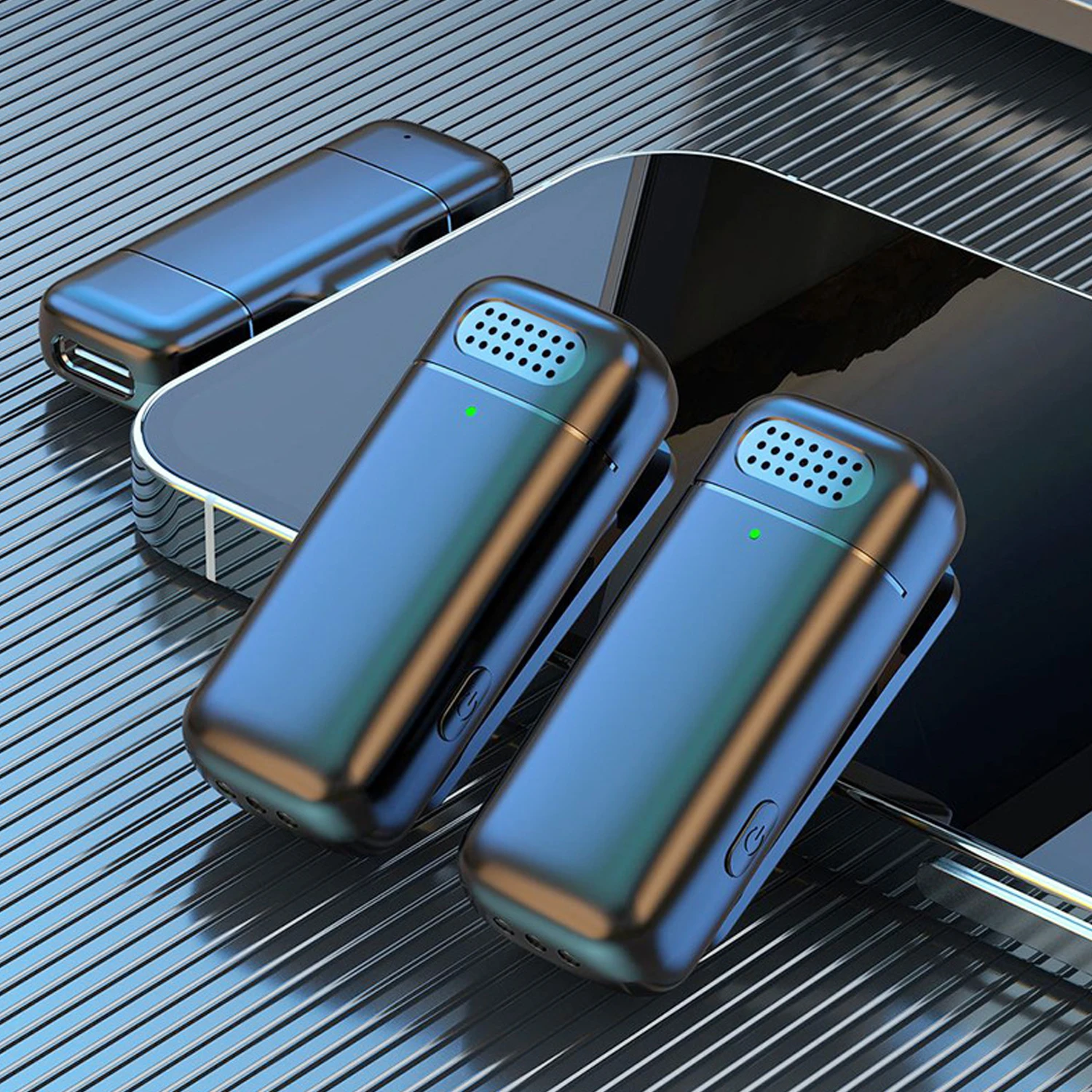 K30 Wireless Lavalier Microphone Charging Case Mic Portable Audio Video Recording for iPhone Android Notebook Live Gaming Mic - Image 2