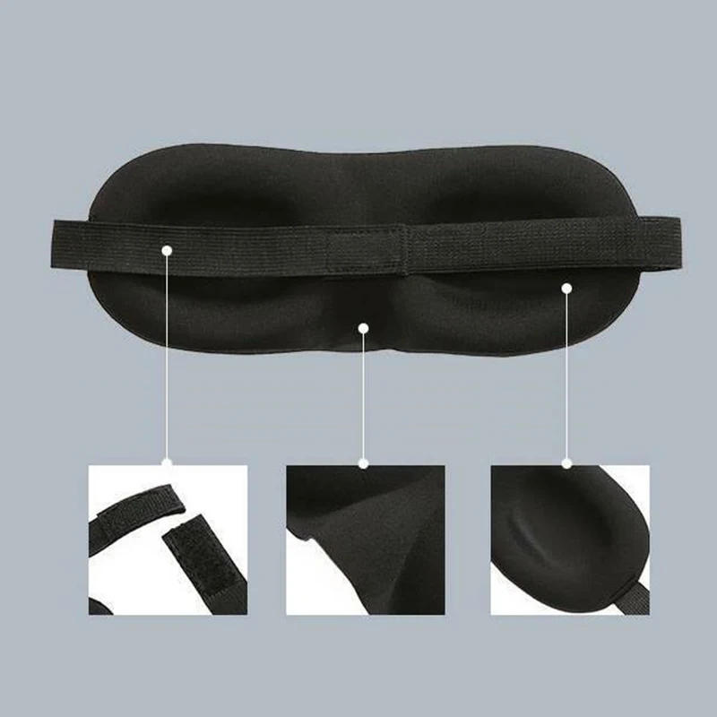 3D Sleep Strong Shading Eye Mask Natural Sleeping Eye Mask Soft Portable Eyepatch Eye Patch Women Men Blindfold Travel Eyepatch - Image 5