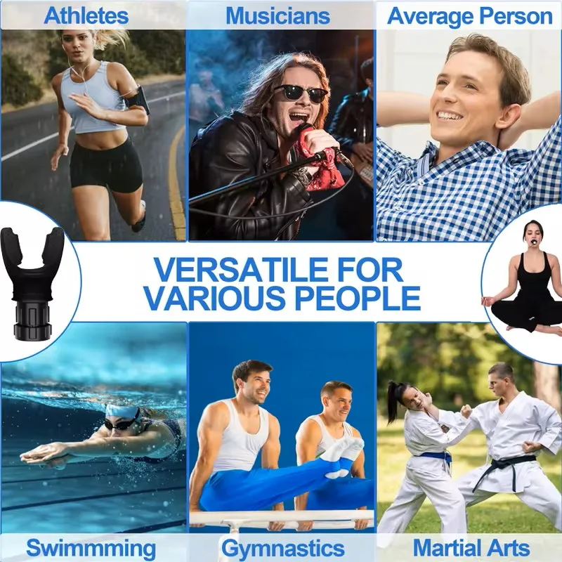 1pcs Breathing Exercise For Lungs Portable Breath Fitness Exerciser Device Endurance Workout With Adjustable Resistances - Image 6