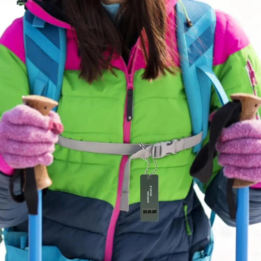 High Decibel 3-Frequency Whistle Outdoor Emergency Survival Whistle for Camping, Hiking, Hunting, Survival Whistle Gear - Image 3