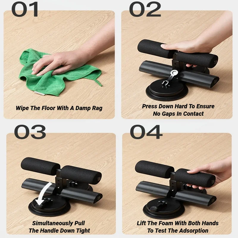 Abdominal Sit Up Equipment Suction Cups Ankle Support Workout Fitness Adjustable Sports Physical Exercise Aids Home Indoor - Image 6