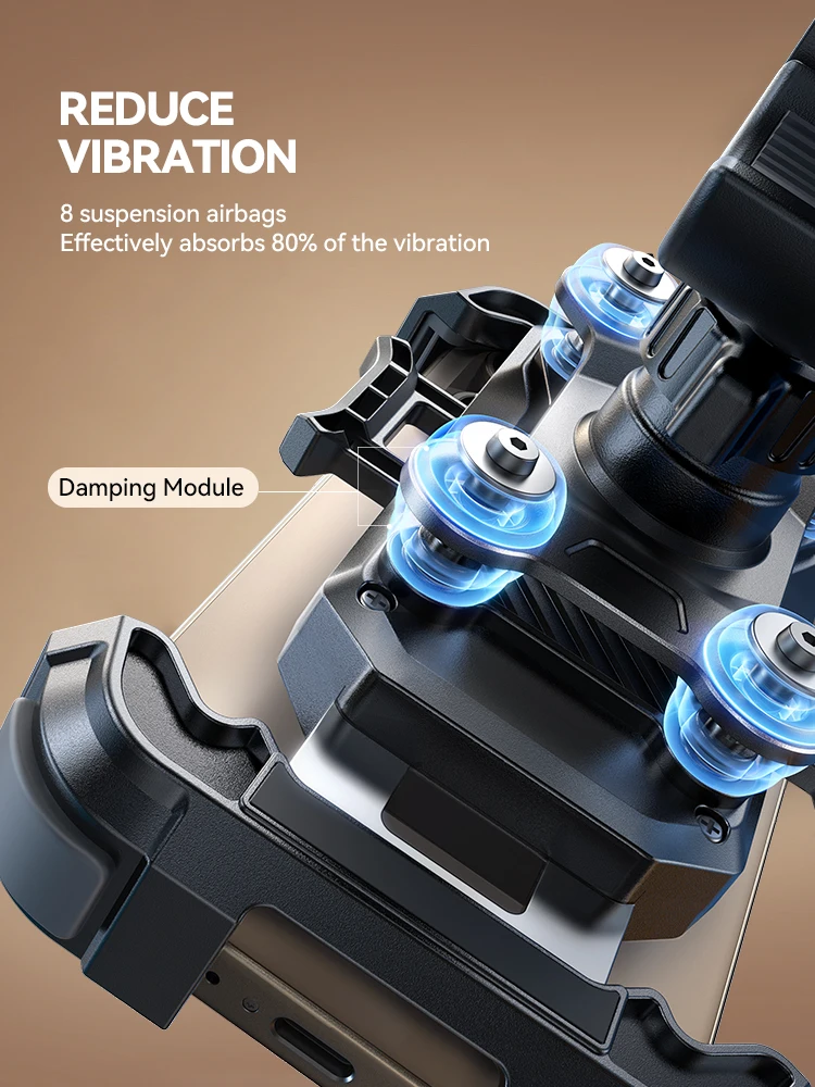 Joyroom Motorcycle Phone Mount Anti Vibration Phone Holder for Motorcycle Handlebar Bike Phone Mount for iPhone for 4.7-7” Phone - Image 2