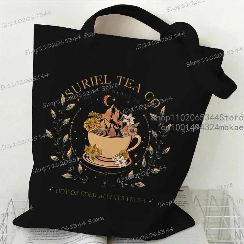 Bohemian Style Floral Tote Bag Vintage Plant Shopper Handbag Fashion Canvas for Women Girls Student Graphic Flower Shoulder Bag - Image 2