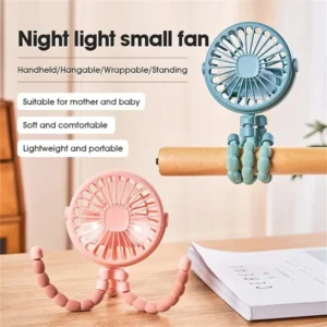 Mini Handheld Octopus Folding Fan Multi Functional Five In One Portable Fan Silent Home Dormitory Baby Stroller Multiple Scenes
