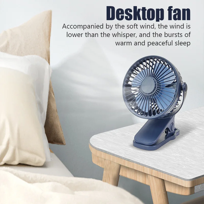 Portable Mini Hand Clip Fan USB Quiet Desktop Electric Fan High Quality Student Dormitory Small Cooling Ventilador fan Air Coole - Image 2