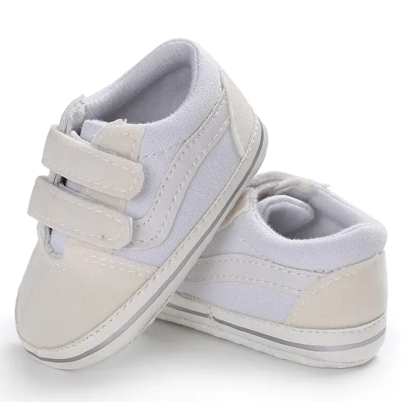 Meckior Baby Canvas Sneakers Classic Stripes Casual Baby Boy Girl Shoes Anti-slip Soft First Walkers Infant Baby Unisex Shoes - Image 3