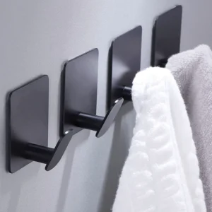 4pc/2pc bathroom clothes hooks, adhesive wall hooks, stainless steel towel racks, bathroom kitchen hardware, multi-purpose hooks