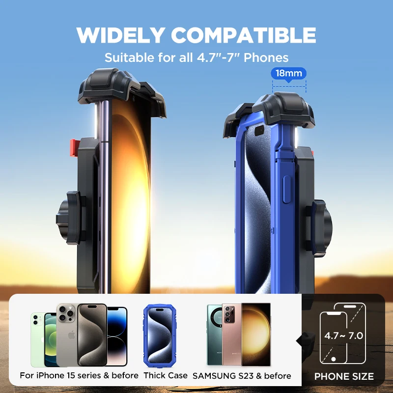 Joyroom Motorcycle Phone Mount Upgrade Bike Phone Holder Ultra-Stable Bicycle Phone Mount Handlebar Cell Phone Clamp for Scooter - Image 5
