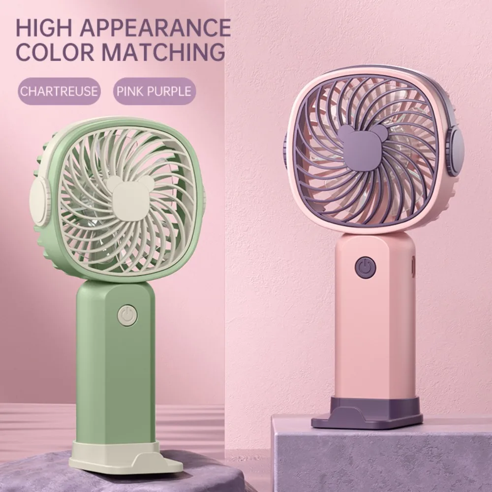 Portable Mini Fan USB Outdoor Handheld Fan with Desktop Phone Holder 3Wind Adjustments Long Working Life Multi-function Mini Fan - Image 2