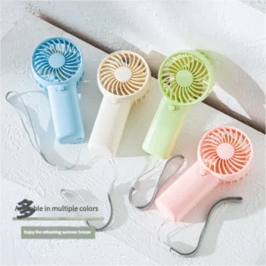 MEET SUN Portable Fan Convenient Creative Small Fan Pocket Hand-held Fan Lightweight AA Battery Handheld Mini Fan Air Coolers