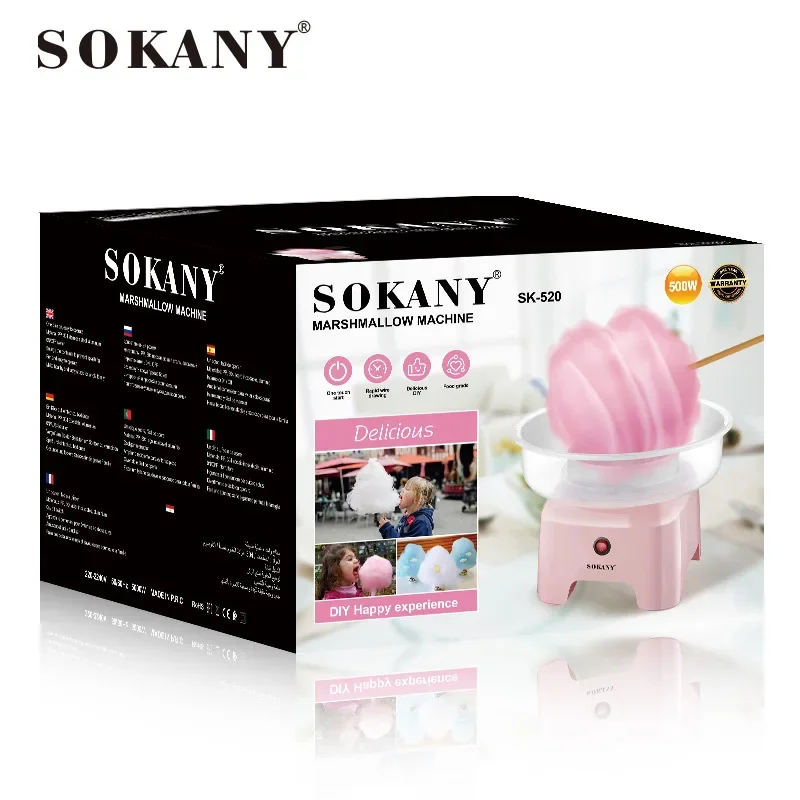 SOKANY 520 Automatic Mini Cotton Candy Maker for Kids, Small Electric Candy Floss Machine - Image 3