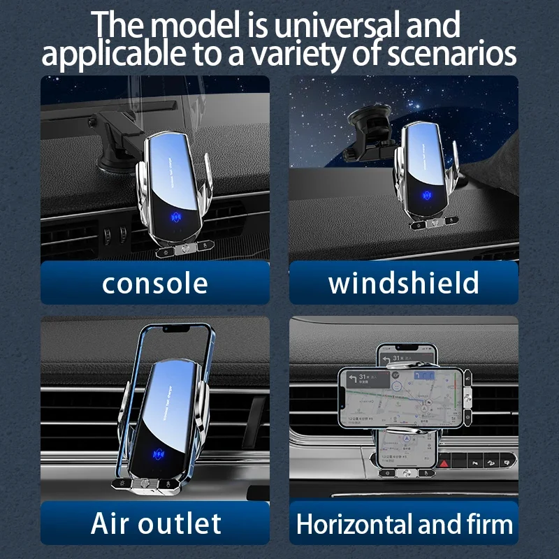 Wireless Charger Car Auto Magnetic Air Vent Phone Holder For iPhone 16 15 14 13 Samsung Xiaomi Induction Fast Charging Station - Image 3