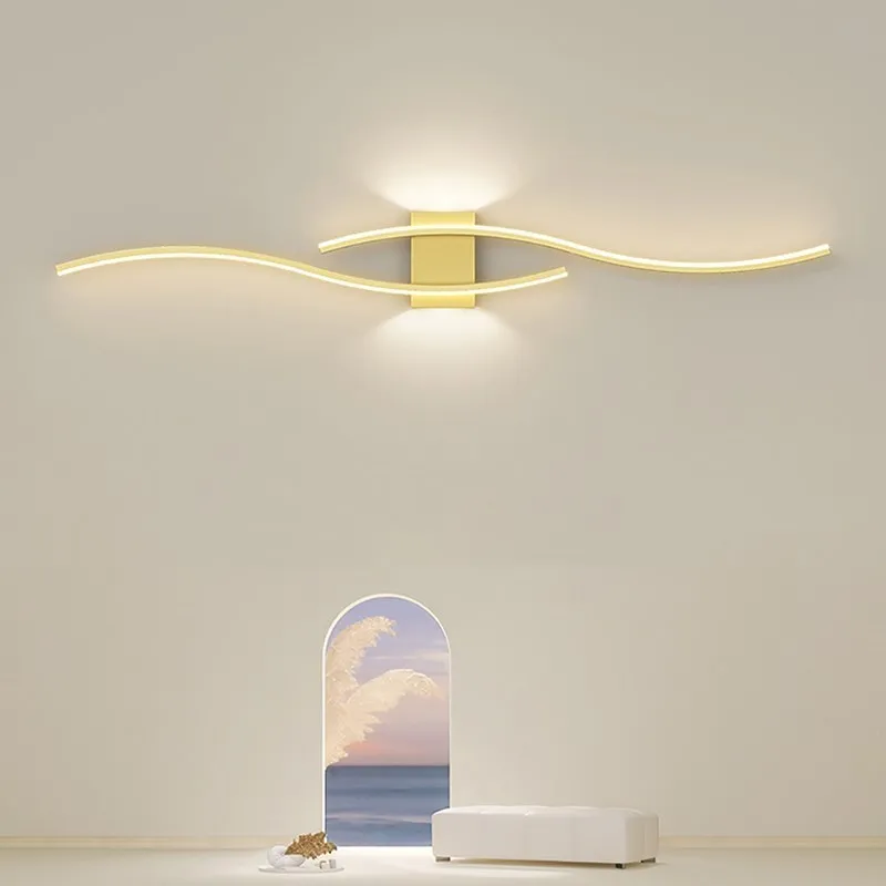 Moder LED Wall Lamp Long Strip Wall Lamps TV Background Decorative Lighting For Bedroom Living Room Home Indoor Lighting Fixture - Image 3