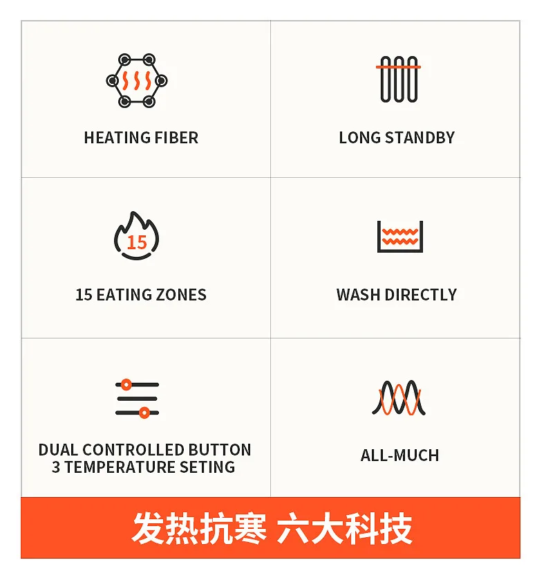 21 Heated Vest Zones Electric Heated Jackets Men Women Sportswear Heated Coat Graphene Heat Coat USB Heating Jacket For Camping - Image 6