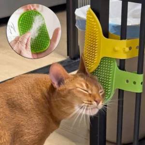 Cat Scratcher Brush Rubbing Pet Cat Hair Removal Massage Comb Kitten Self Cleaning Wall Corner Grooming Brush Cats Accessories