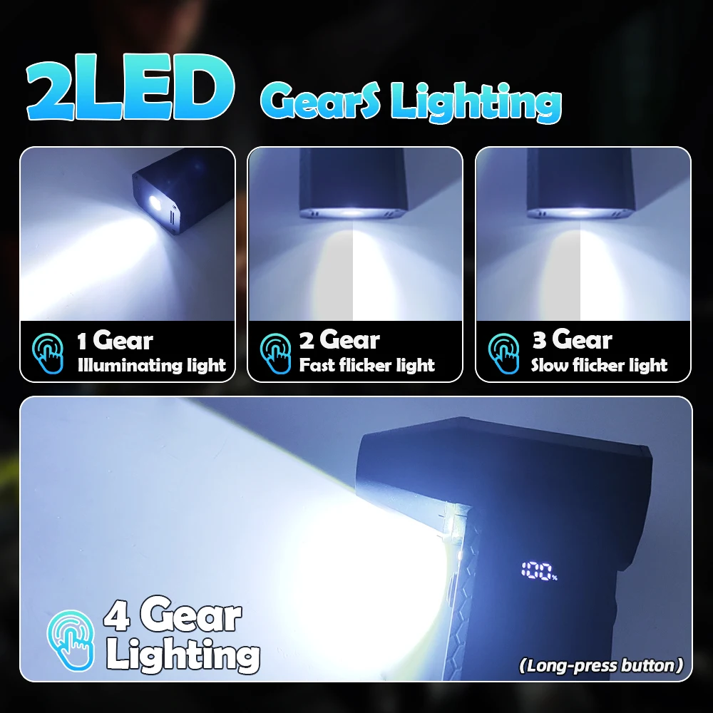 180000RPM Electric Air Duster with Display Screen Light 4 Gear Adjustable Cordless Turbo Blower 10000mAh USB Rechargeable Tools - Image 5