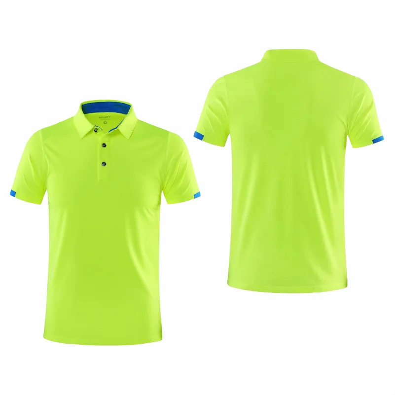 Quick Drying Short Sleeved Polo Shirt Golf Company Group Brand Breathable Lapel Sports Short Sleeved 8-Color Large - Image 3