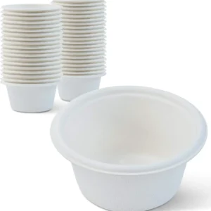 Disposable Pulp Sealed Biodegradable Dipping Cups Sauce Cups Seasoning Cups Small Cups Packing Bowl Boxes
